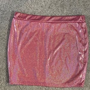 Hot Pink Glitter skirt